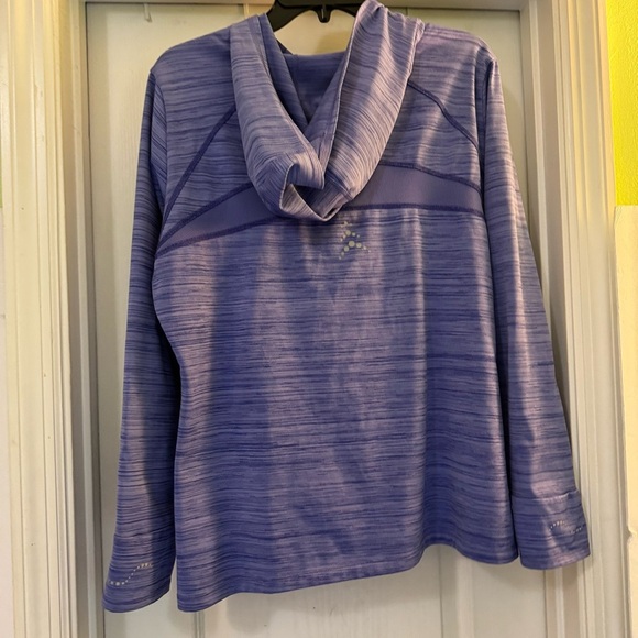 Rei Quarter Zip Activewear Pull Over Blue Hoodie - Picture 3 of 6